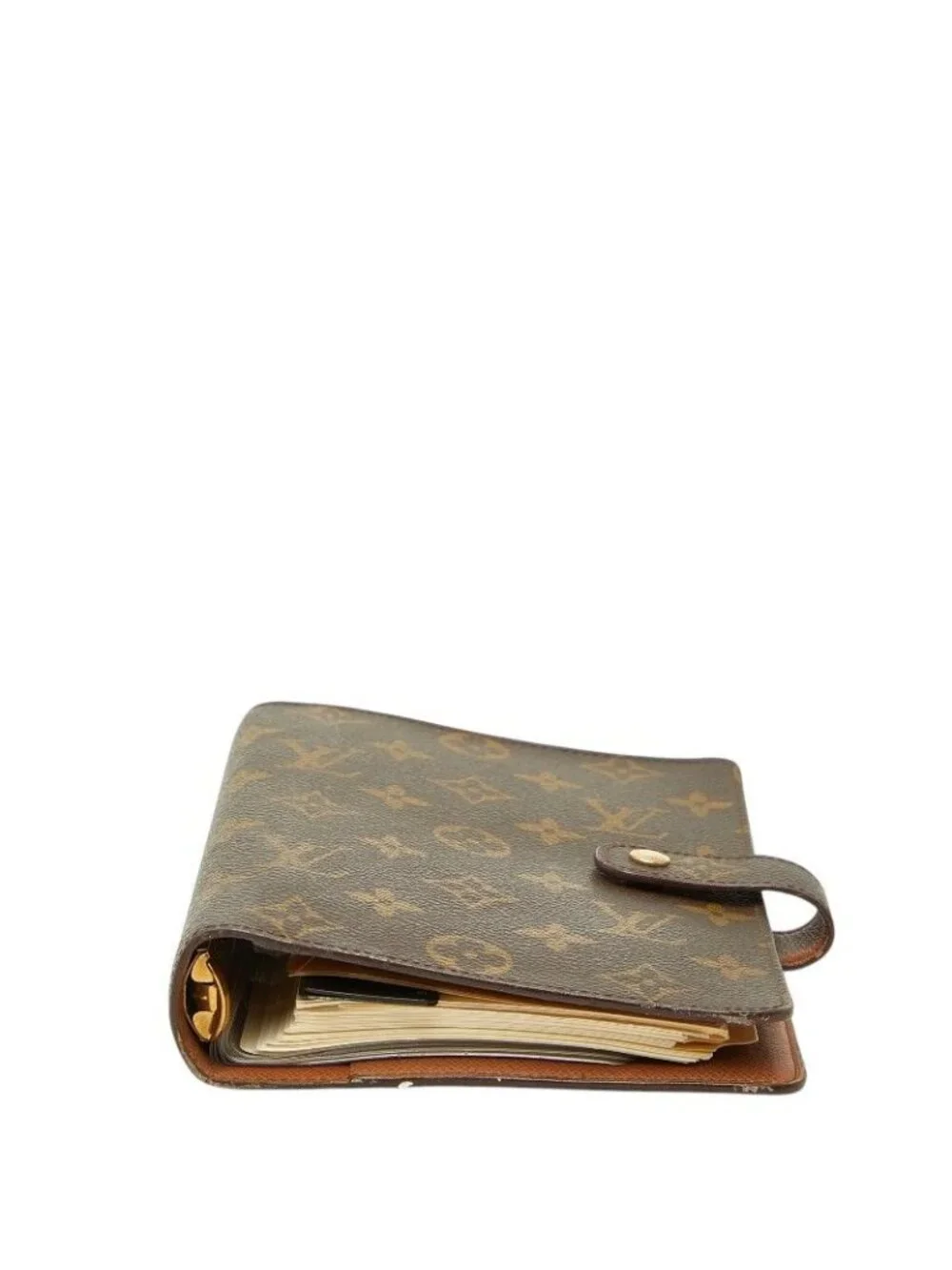 Louis Vuitton Monogram Agenda System Planner Brown Leather